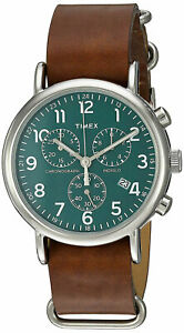 【送料無料】腕時計 メンズクロノグラフブラウンウィークエンダースリップストラップtimex tw2p97400 mens weekender chronograph watch brown leather slipthru strap