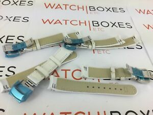 【送料無料】腕時計　ホワイトスチールバックルストラップ