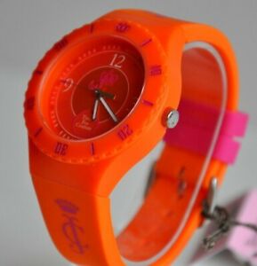 ジューシークチュール 【送料無料】腕時計　ドルオレンジゴム95 juicy couture womens orange rubber time for couture watch 1900852 nwt