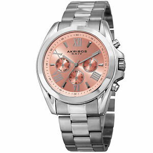 【送料無料】腕時計 シルバーステンレススチールウォッチakribos xxiv womens ak951sspk multifunction silver tone stainless steel watch 【送料無料】腕時計 シルバーステンレススチールウォッチakribos xxiv womens ak951sspk multifunction silver tone stainless steel watch