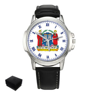 【送料無料】腕時計　ダブリンアイルランドメンズアームコートdublin coat of arms ireland gents mens wrist watch gift engraving