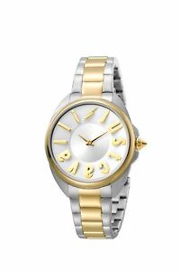 【送料無料】腕時計　キャバリロゴトーンステンレススチールjust cavalli womens jc1l008m0105 logo twotone stainless steel wristwatch