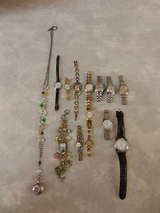 ̵ӻס֥ålot of 14 untested watches womans