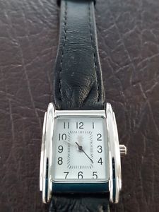 【送料無料】腕時計　アイザックブラックレザーストラップダブルライブラップウォッチ