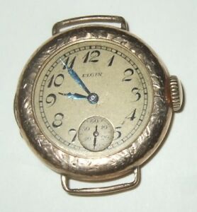 【送料無料】腕時計 アンティークエルジンウォッチゴールドケースantique wristwatch elgin watch gold filled 20 year case great look not running