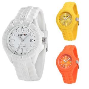 【送料無料】腕時計 サブシリコーンオレンジサブタッチメートルorologio sector sub touch silicone colorato bianco giallo arancione sub 100mt
