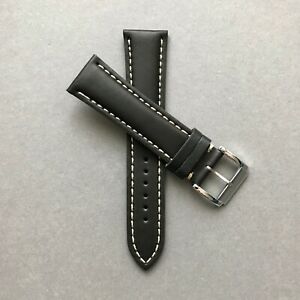 【送料無料】腕時計　ワイドイタリアンカーフレザーウォッチストラップイタリア20mm 22mm 24mm italian calf leather watch strap for breitling handmade in italy