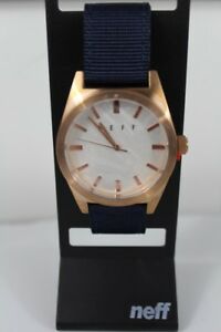【送料無料】腕時計 ネフローズゴールドネイビーウォッチ neff nightly wrist watch navy rose gold