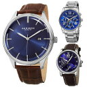 【送料無料】腕時計 ベストセラーブレスレットtop akribos xxiv blue madness best selling leather bracelet watches