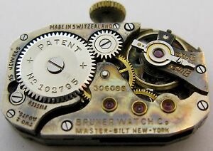 ̵ӻסѡĥࡼ֥swiss rectangle 155 x 245 mm bruner w co ny watch movement for parts