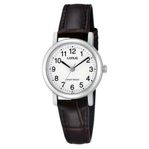 【送料無料】腕時計 レディースシルバーケースレザーストラップウォッチlorus rrs57ux9 ladies silver case and leather strap watch