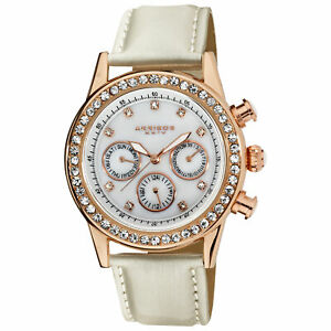 【送料無料】腕時計 #タイムゾーンベゼルレザーウォッチwomen039;s akribos xxiv ak556wtr two time zone quartz crystal bezel leather watch 【送料無料】腕時計 #タイムゾーンベゼルレザーウォッチwomen039;s akribos xxiv ak556wtr two time zone quartz crystal bezel leather watch