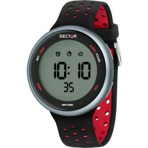 【送料無料】腕時計 セクターシリコーンネロロッソクロノタイマーアラームorologio sector ex21 r3251519002 silicone nero rosso chrono timer alarm