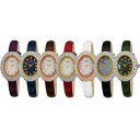 【送料無料】腕時計 パテントレザーストラップバールスワロフスキークリスタルオーバルウォッチ womens burgi bur234 swarovski crystal oval patent leather strap watch