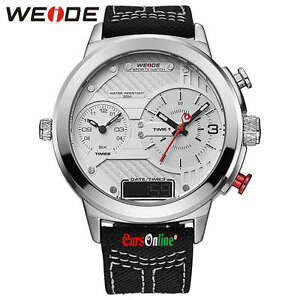 【送料無料】腕時計 ダデジタルorologio da polso uomo weide wh6405 triplo orario analogico amp; digitale luce led