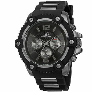 ジョシュアスイスマルチファンクションブラックシリコンストラップウォッチ※注意※NYからの配送になりますので2週間前後お時間をいただきます。人気の商品は在庫が無い場合がございます。ご了承くださいませ。サイズの種類の商品は購入時の備考欄にご希望のサイズをご記載ください。　携帯メールでの登録ですと楽天からのメールが届かない場合がございます。