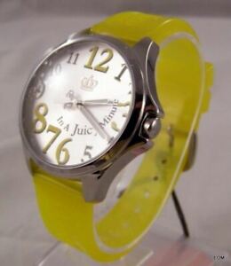 ジューシークチュール 【送料無料】腕時計　ドルゴム95 juicy couture womens libby yellow rubber watch 1900717 nwt