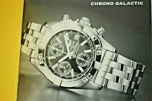 【送料無料】腕時計　ワイドパイロットサービスマニュアルガイドbreitling chr galactic pilot watch instruction service manual book guide booklet