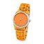 ̵ӻס󥸥եbrosway orologio tcolor donna ragazza arancione trasparente cristalli swarovski
