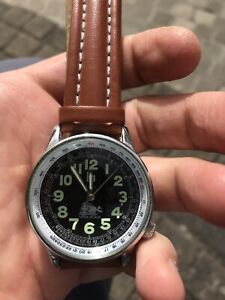 腕時計　リップラクロワデュシュッドコムヌフブレスレットマロンmontre lip la croix du sud comme neuf bracelet cuir marron