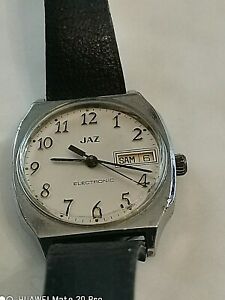 【送料無料】腕時計 リレービンテージmontre jaz electronic fonctionne vintage