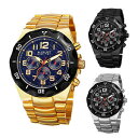 【送料無料】腕時計 シュタイナーメンズステンレススチールブレスレットクォーツマルチウォッチmens august steiner as8161 quartz multifuntion stainless steel bracelet watch(2)