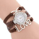 【送料無料】腕時計　ラブウォッチinfinite love brown watch