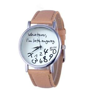 【送料無料】腕時計 レディースカジュアルクォーツwhatever i am late anyway ladies casual quartz watch