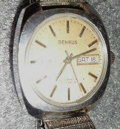 【送料無料】腕時計　ビンテージメンズvintage mens benrus automatic wristwatch running