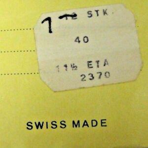 【送料無料】腕時計　キャリバースイスeta caliber 2370 part 404 female winding stem swiss made