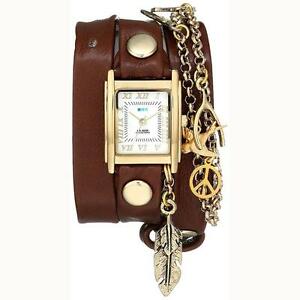 【送料無料】腕時計 ボックスパイプラップ with box la mer watch peace pipe wrap watch in brown 100 authentic 【送料無料】腕時計 ボックスパイプラップ with box la mer watch peace pipe wrap watch in brown 100 authentic