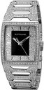 yzrv@EBbgYCA[hANZgVo[g[uXbgEHb`wittnauer mens wn3037 quartz crystal accents silvertone bracelet 43mm watch