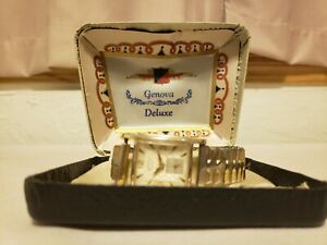 【送料無料】腕時計 ビンテージアンティークケースジェノバデラックススイスrare vintage antique genova deluxe swiss made watch in case nn