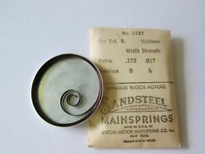 楽天hokushin【送料無料】腕時計　ウォルサムメインスプリング＃waltham colonial b mainspring hole 2237 nos