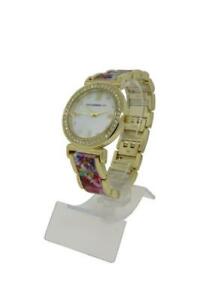 【送料無料】腕時計　アイザックライブアナログウォッチラウンドisaac mizrahi live imz690 womens round mother of pearl analog roman watch