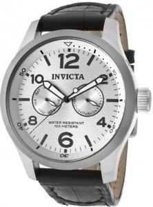 【送料無料】腕時計　メンズブラックレザーストラップウォッチ