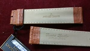 【送料無料】腕時計　ジャックルマンウォッチストラップキャメルステッチjacques lemans genuine leather watch strap 22mm camel anti allergic stitched