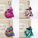 【送料無料】腕時計　スパンコールキーリングキーチェーンペンダントファッションサイトglitter cute cat sequins keyring car pendant keychain fashion cartoon gift