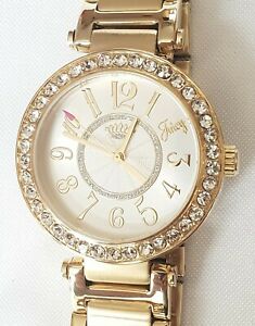 ジューシークチュール 【送料無料】腕時計　クオーツアナログjuicy couture womens 1901151 luxe couture analog display quartz gold watch