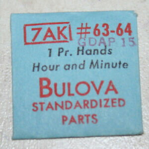 【送料無料】腕時計　ヴィンテージ＃vintage bulova watch part 7ak gdap 15 6364 pr hour amp; minute hands unopened nos