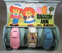 【送料無料】腕時計 ビンテージアンディーブラッドリーセットオリジナルボックスvintage raggedy ann andy wrist watch set by bradley in original box 1971 2947