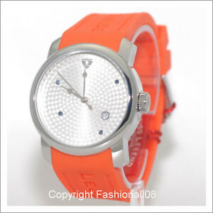 【送料無料】腕時計　スイスメンズプランオレンジシリコンストラップタイマーウォッチswiss legend mens planetimer date orange silicone strap watch sl2002802sorg