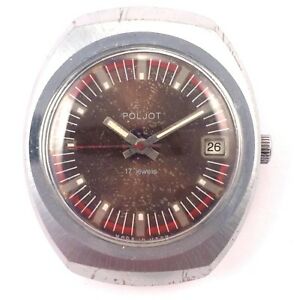 【送料無料】腕時計 ビンテージソゼンマイソnice vintage soviet old poljot windup watch, ussr, *us seller* 1158