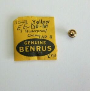 ベンラス 【送料無料】腕時計　イエロークラウンタップウォッチgenuine benrus waterproof yellow crown 1545 tap8 watch part signed benrus