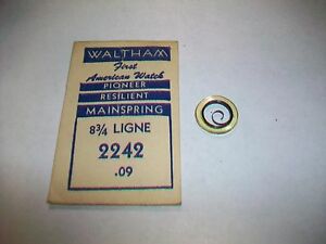 ̵ӻסӥơ륵ѥ˥ᥤ󥹥ץvintage waltham pioneer resilient mainspring 8 34 ligne 2242 09