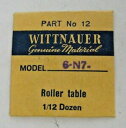 yzrv@wittnauer genuine material part 12 roller table for 6n7