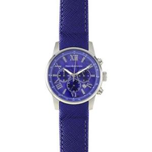 【送料無料】腕時計 ロッコバロッコオロロジオダドナサントロペクロノペレブルroccobarocco orologio da polso uomo donna saint tropez rb0174 chrono pelle blu
