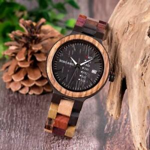 【送料無料】腕時計　ボボカップルレディスウオッチメーカーbobo bird bamboo wooden lover couple watches men show date ladies wristwatch