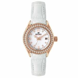 楽天hokushin【送料無料】腕時計　ロータリークリスタルアクアスピードrotary als00072w41 womens crystal set aquaspeed wristwatch