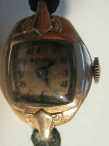 【送料無料】腕時計　ヴィンテージレディースvintage ladies bulova 14k rolled plated gold not working